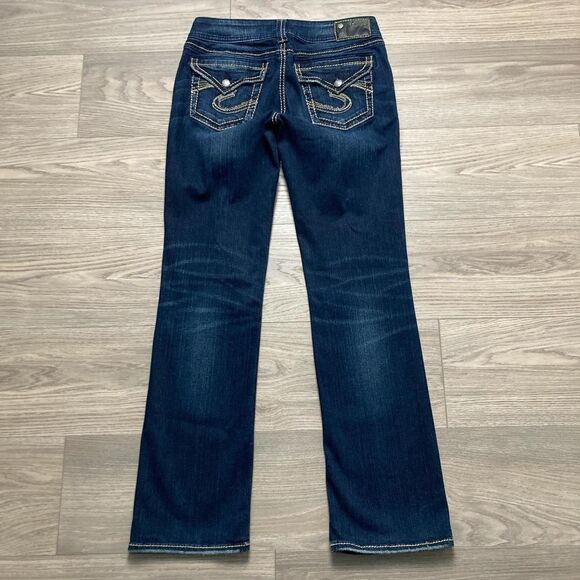 Vintage Y2K Style Silver Jeans Suki Mid Baby Boot Bootcut Jeans Size 27 - Picture 1 of 8